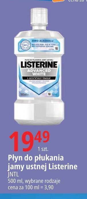 Płyn do płukania ust Listerine advanced white promocja