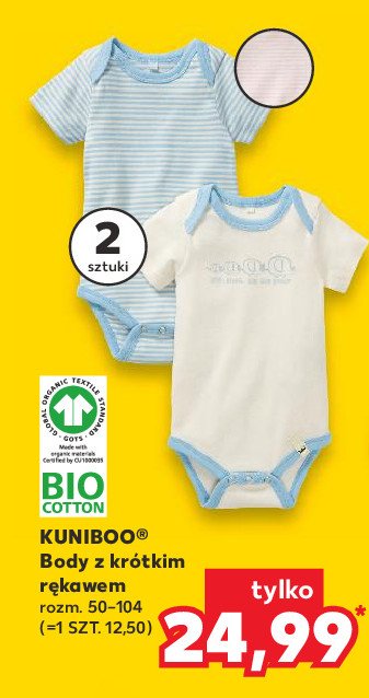 Body niemowlęce krótki rękaw 50-104 Kuniboo promocja