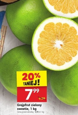 Grejpfrut zielony sweetie promocja w Twój Market