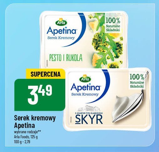 Serek kremowy skyr Arla apetina promocja w POLOmarket