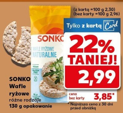Wafle ryżowe różne rodzaje promocja w Kaufland