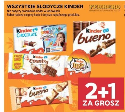 Słodycze Kinder Bueno promocja w Stokrotka