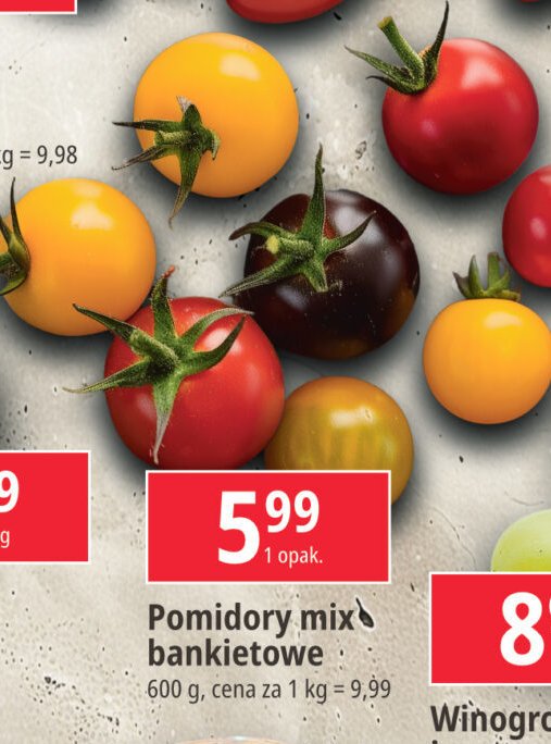 Pomidory mix bankietowe promocja