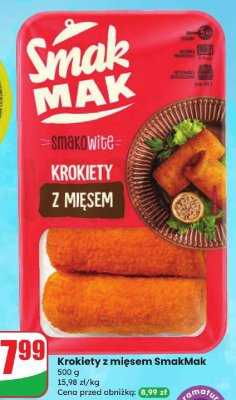 Krokiety z mięsem SmakMak promocja w Dino
