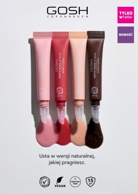 Balsam do ust Gosh Soft'n Tinted Lip Balm SPF15 promocja w Hebe