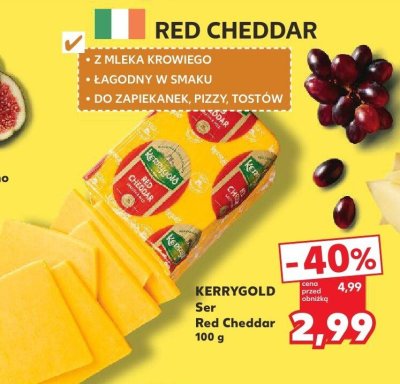 Ser Red Cheddar KERRYGOLD 100 g promocja w Kaufland