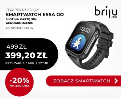 Smartwatch dziecięcy ESSA GO czarny ZG-018368 Garett promocja w Prezenty