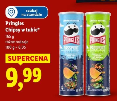 Chipsy w tubie, różne rodzaje promocja w Lidl