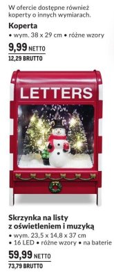 Skrzynka na listy z oświetleniem i muzyką promocja w Makro