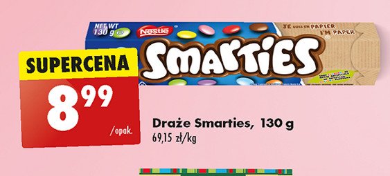 Draże czekoladowe Smarties promocja