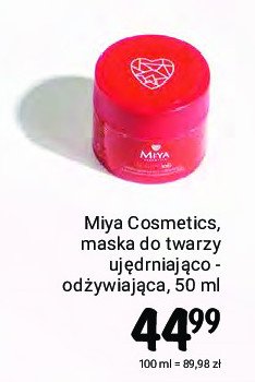 Maska do twarzy ujędrniająco-odżywiająca z kompleksem wygładzającym 8% Miya beauty.lab Miya cosmetics promocja