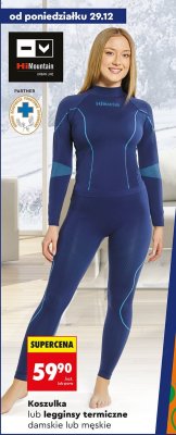 Legginsy termiczne damskie lub męskie  promocja w Biedronka