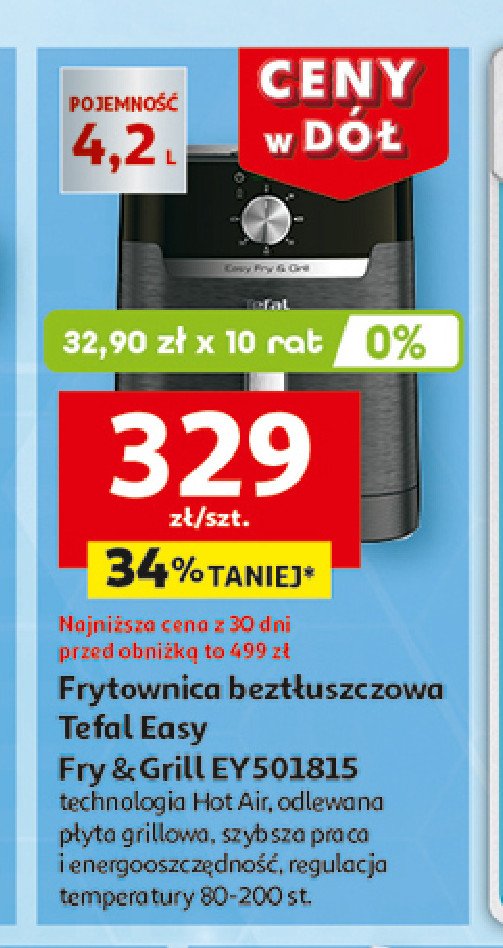 Frytownica beztłuszczowa ey501815 Tefal promocja w Auchan