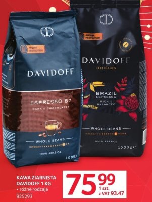 Kawa ziarnista Davidoff 1 kg promocja w Selgros