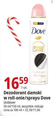 Antyperspirant invisible dry Dove advanced care promocja