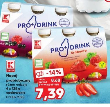 Jogurt owoce leśne K-classic pro drink promocja