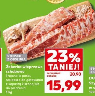 Żeberka wieprzowe schabowe promocja w Kaufland