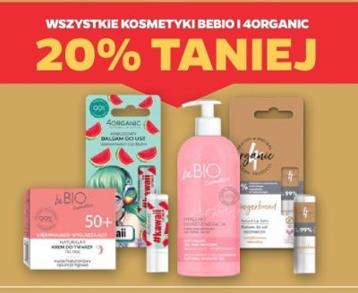 Wszystkie kosmetyki Bebio / 4Organic promocja w Netto