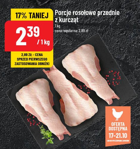 Porcje rosołowe przednie promocja