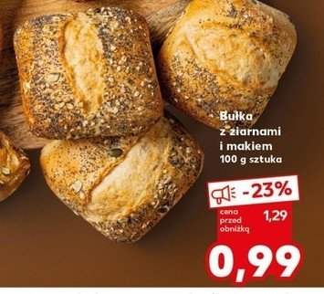 Bułka z ziarnami i makiem promocja
