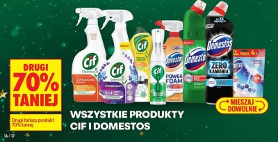 Wszystkie produkty Cif i Domestos DRUGI -70% promocja w Biedronka