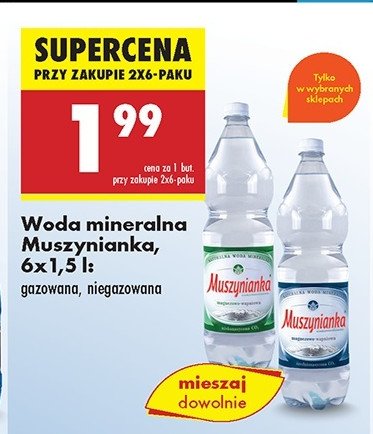 Woda gazowana Muszynianka promocja w Biedronka