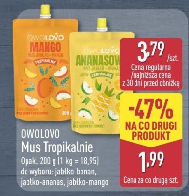 Mus tropikalnie, różne rodzaje promocja w Aldi