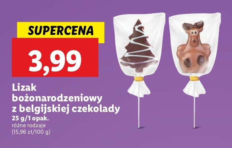 Lizak czekoladowy promocja