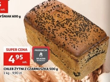 Chleb żytni z czarnuszką promocja