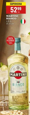 Wermut Martini Bianco 1,5l promocja w Biedronka