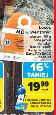 Łosoś wędzony plastry MOWI promocja