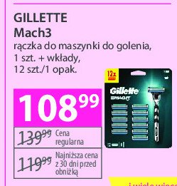 Maszynka do golenia + 12 wkładów Gillette mach3 promocja w Hebe