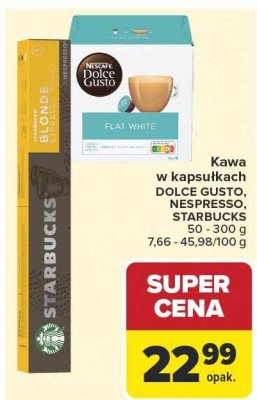 Kawa w kapsułkach DOLCE GUSTO Flat White promocja w Carrefour Market