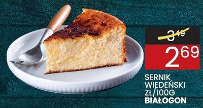 Sernik wiedeński Białogon promocja w Wafelek