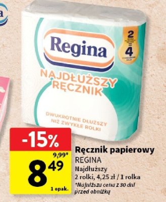 Ręcznik papierowy Regina Najdłuższy promocja w Intermarche
