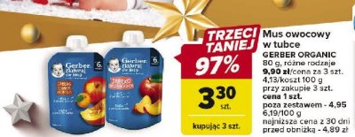 Deserek jabłko brzoskiwnia Gerber natural for baby promocja