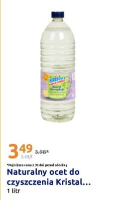 Naturalny ocet do czyszczenia Kristal promocja w Action