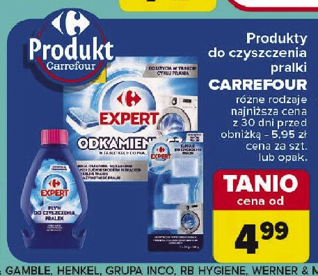 Kapsułki do czyszczenia zmywarek Carrefour expert promocja