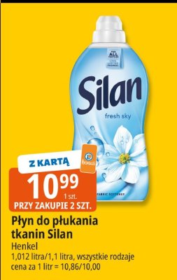 Płyn do płukania tkanin Silan Henkel promocja w Leclerc