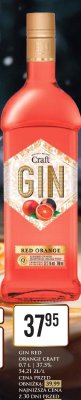 Gin Red Orange Craft 0,7 l 37,5% promocja w Dino