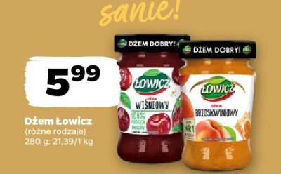 Dżem (różne rodzaje) promocja w Netto