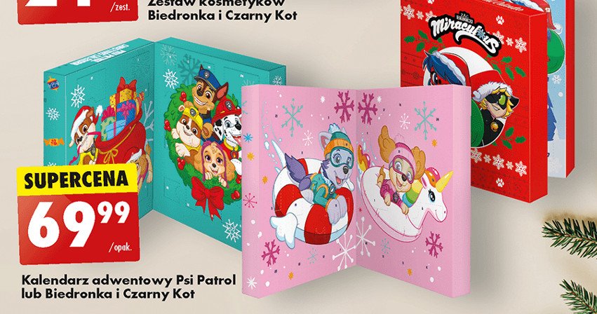 Kalendarz adwentowy biedronka promocja