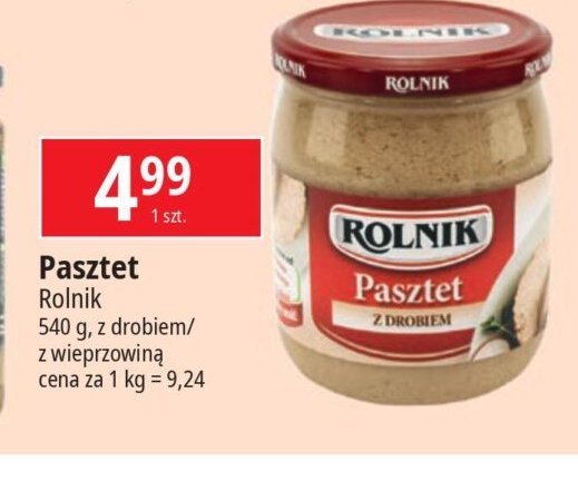 Pasztet wieprzowy Rolnik promocja