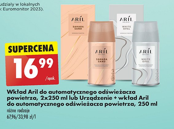 Odświeżacz white opal Aril exclusive promocja