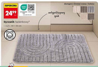 Dywanik łazienkowy antypoślizgowy promocja w Biedronka