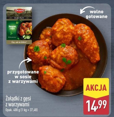 Żołądki z gęsi z warzywami promocja w Aldi