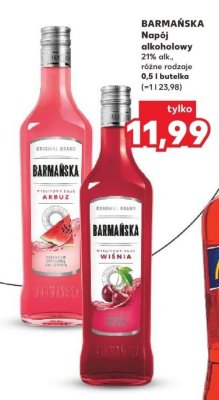 Napój alkoholowy różne rodzaje promocja w Kaufland