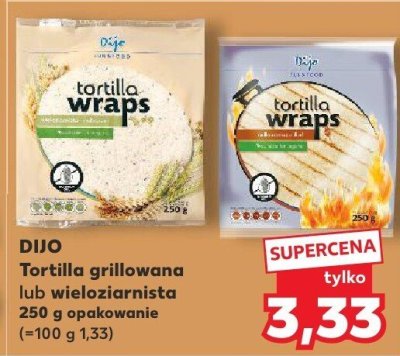 Tortilla wieloziarnista DIJO 250g promocja w Kaufland