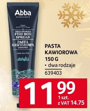 Pasta kawiorowa Abba 150 g promocja w Selgros