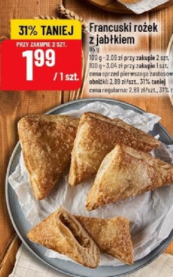 Francuski rożek z jabłkiem promocja w POLOmarket
